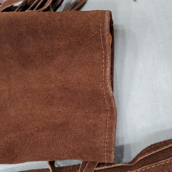 Vintage fringe seude jacket men's size 44 brown lined  Western Made in Mexico - Picture 13 of 16